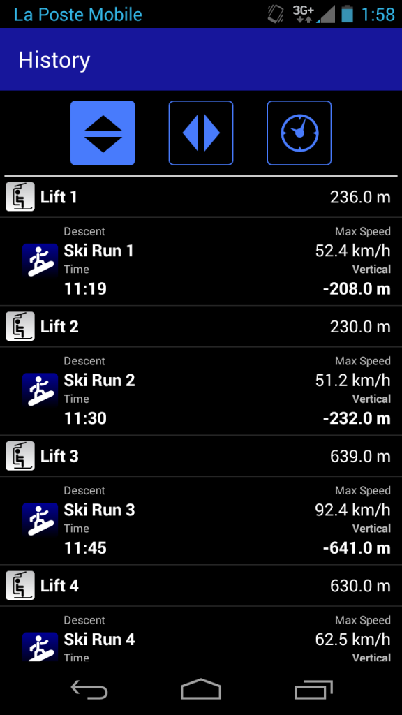 Ski Tracks analyse run par run