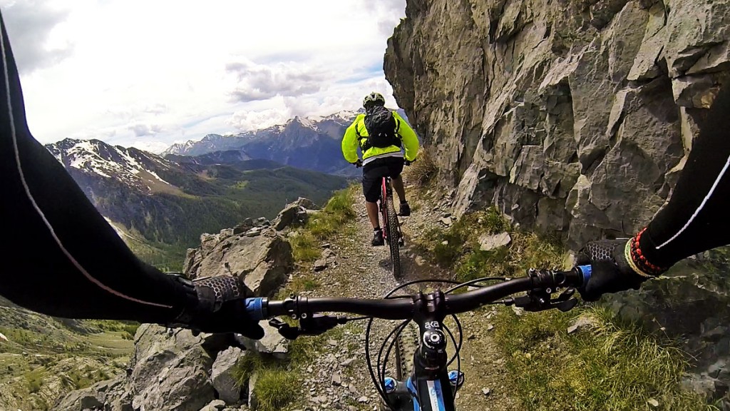 VTT Ubaye descente depuis le refuge de chambeyron