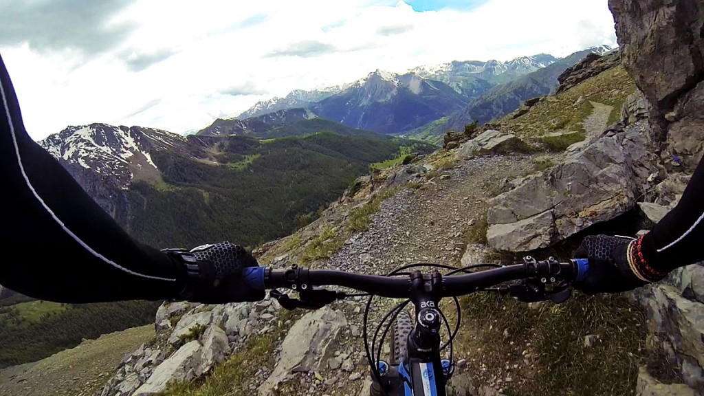 VTT Ubaye descente depuis le refuge de chambeyron