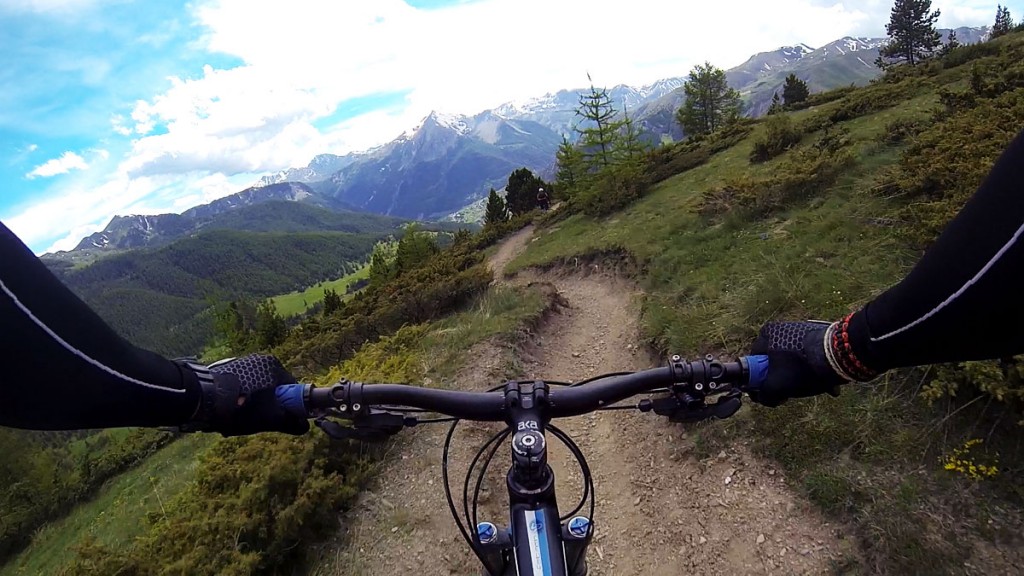 VTT Ubaye descente vers Fouillouse