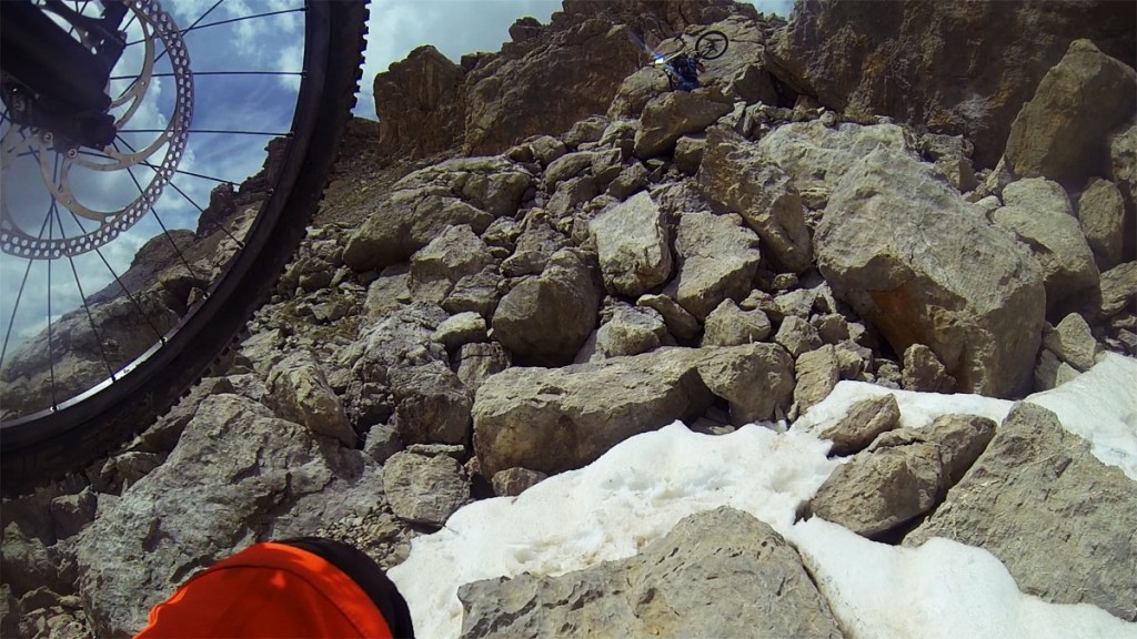 VTT Ubaye montée pas de la coletta portage